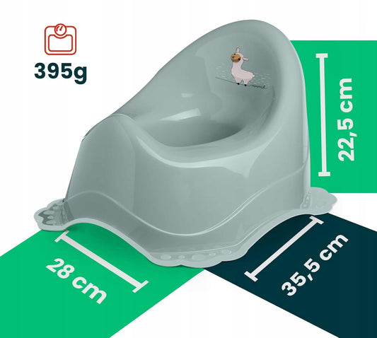 DOCARI Lama nocnik 12 m+ 30 kg zielony, 395 g, 28 x 35,5 x 22,5 cm
