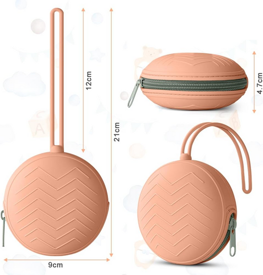 AOLSO custodia universale in silicone per ciuccio diametro 9 cm