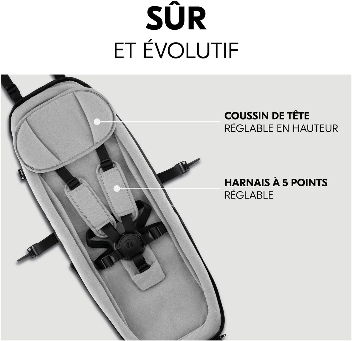 HAUCK Baby Lounger2 reductor inserție pentru remorcă de bicicletă