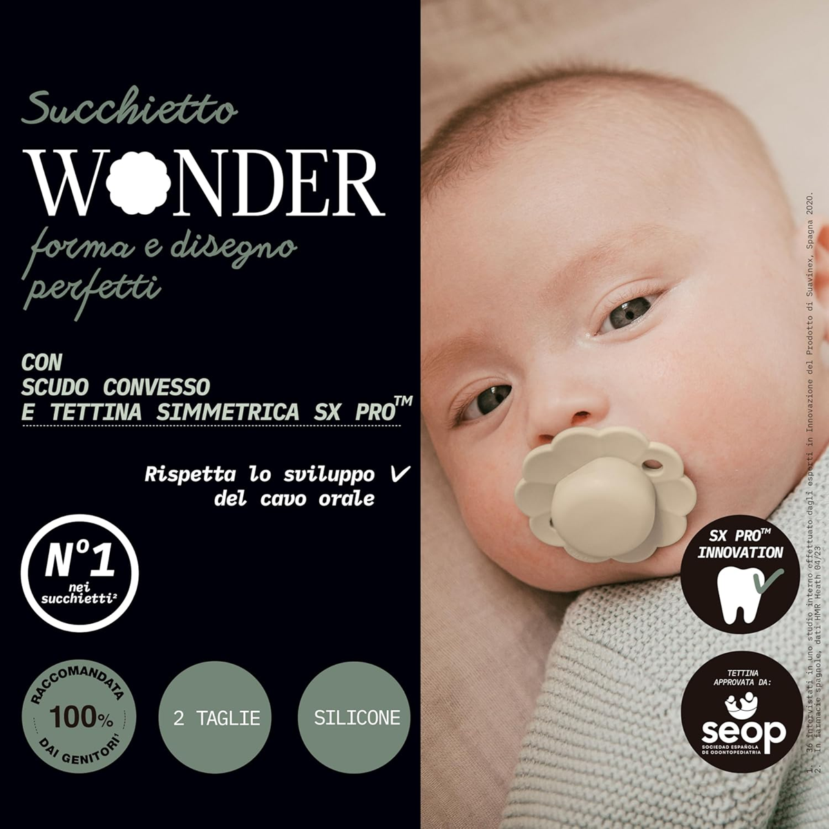 SUAVINEX Wonder fopspeen 6-18 maanden siliconen SX PRO