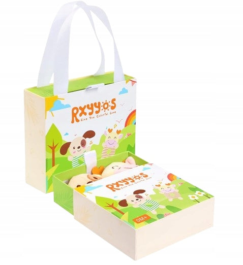 TOLOLO peluche con sonaglio e squeaker CANE e GIRAFFA 13,5 cm