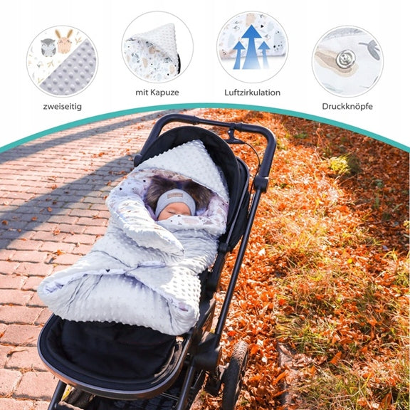 TOTSY BABY coperta avvolgente per seggiolino auto e passeggino