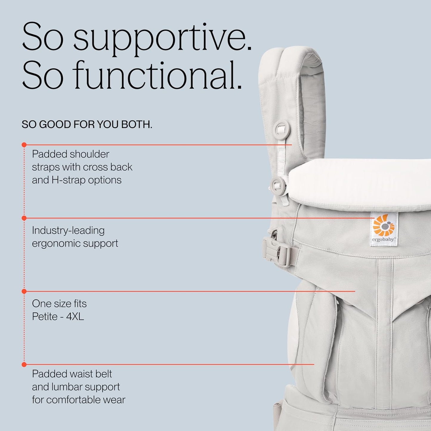 ERGOBABY OMNI 360 nosidełko ergonomiczne 3,2-20,4kg – zdjęcie produktu 5