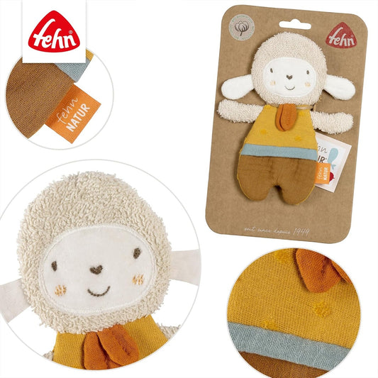 FEHN Natur afferra frusciando in cotone biologico PECORA 17 cm