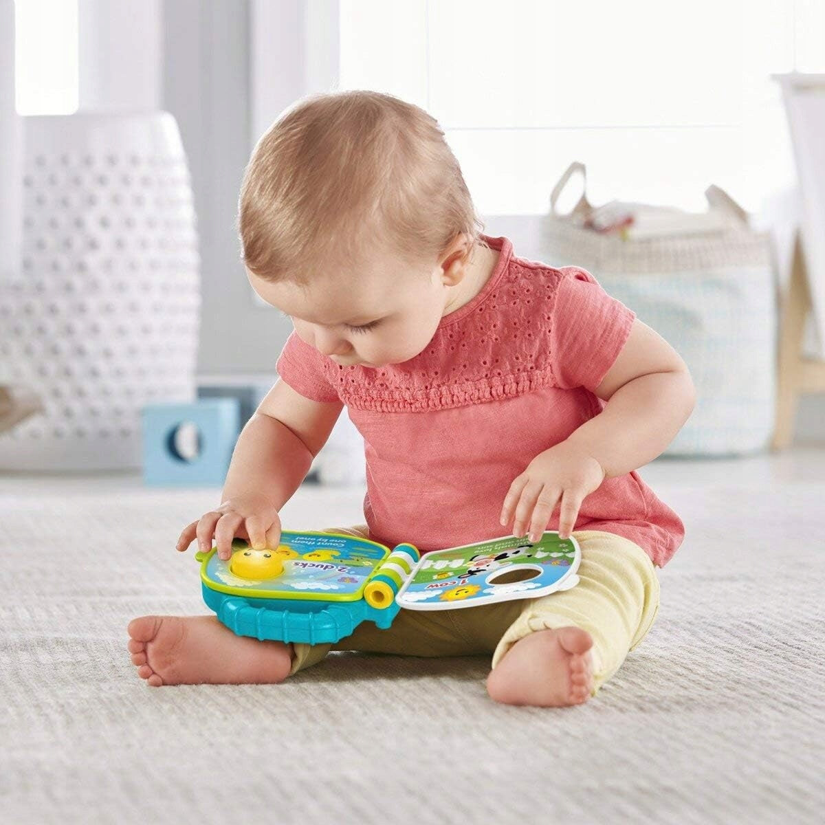 FISHER-PRICE GFP29 elektronisch sensorisch boekje DUITSE TAAL