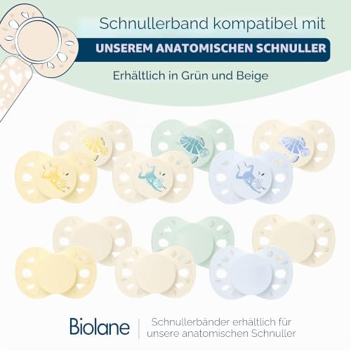 Biolane clip in cotone per ciuccio con ciondolo