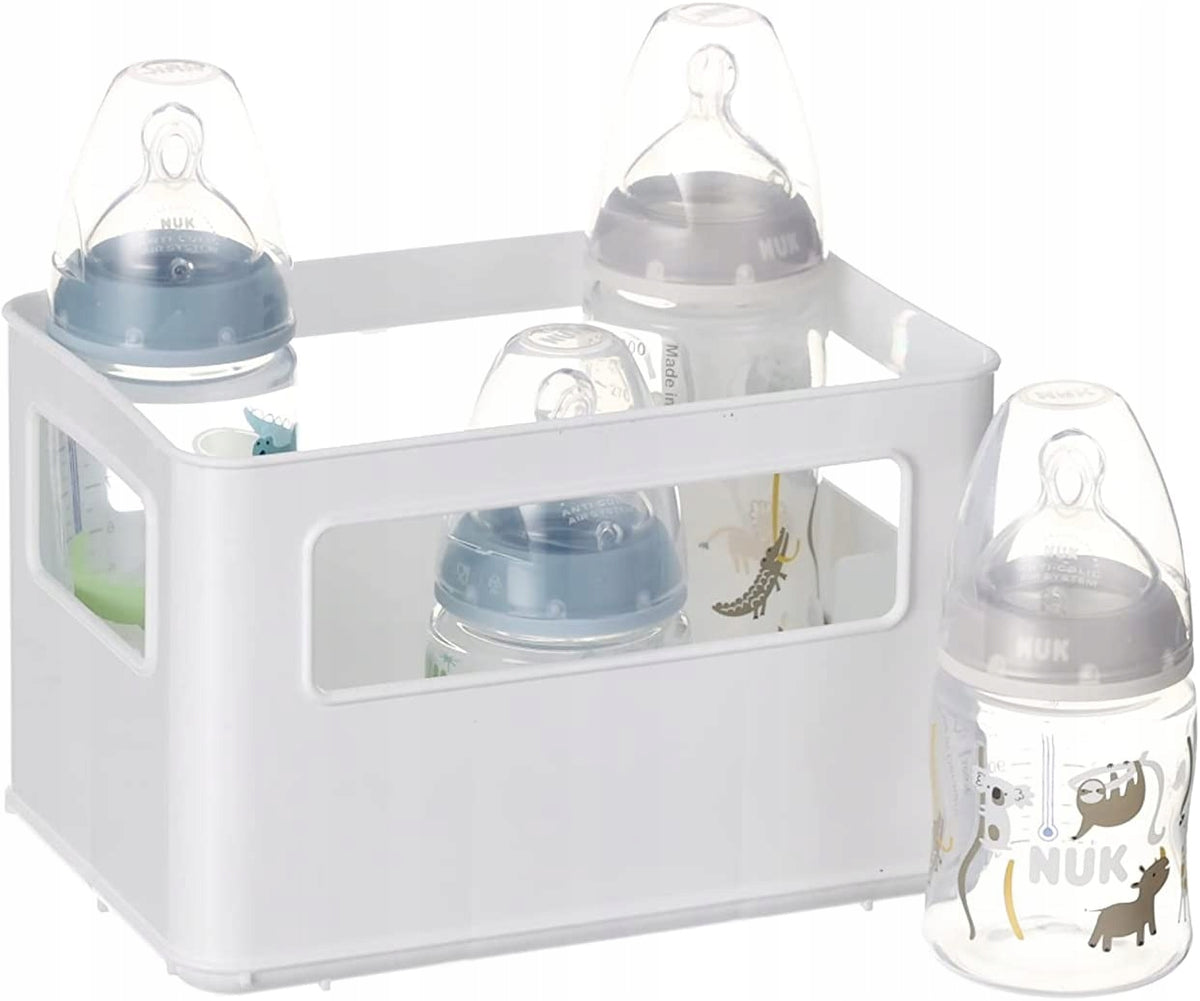 NUK First Choice+ startset 4 flessen + organizer mandje 0-6 m