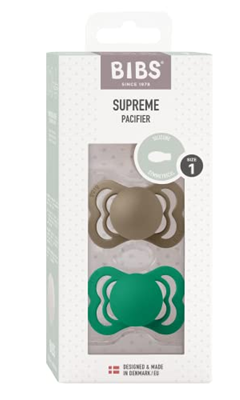 BIBS SUPREME sutter til beroligelse i silikone 0-6 mdr. SYMMETRISKE