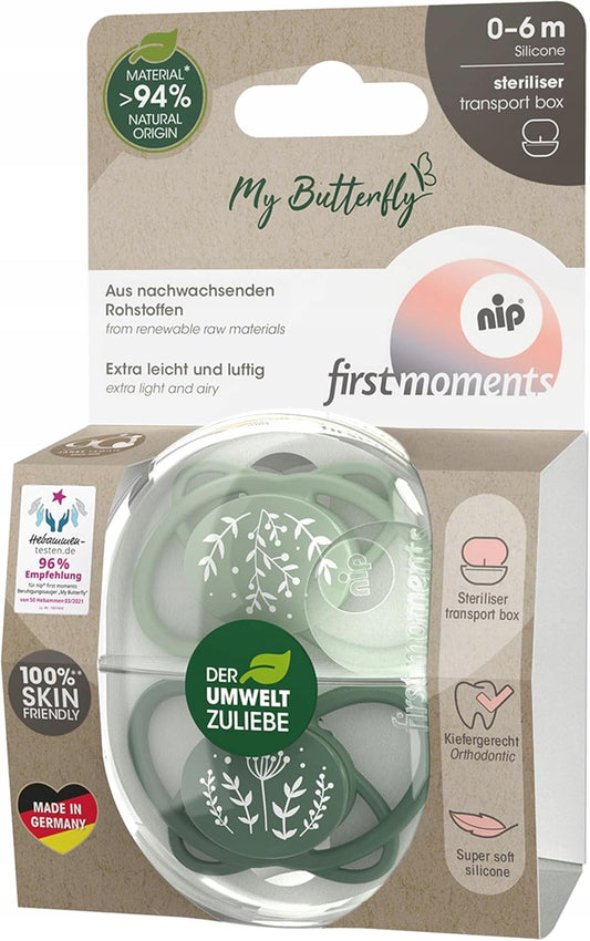 NIP My Butterfly smoczek uspokajający x2 0-6 msc