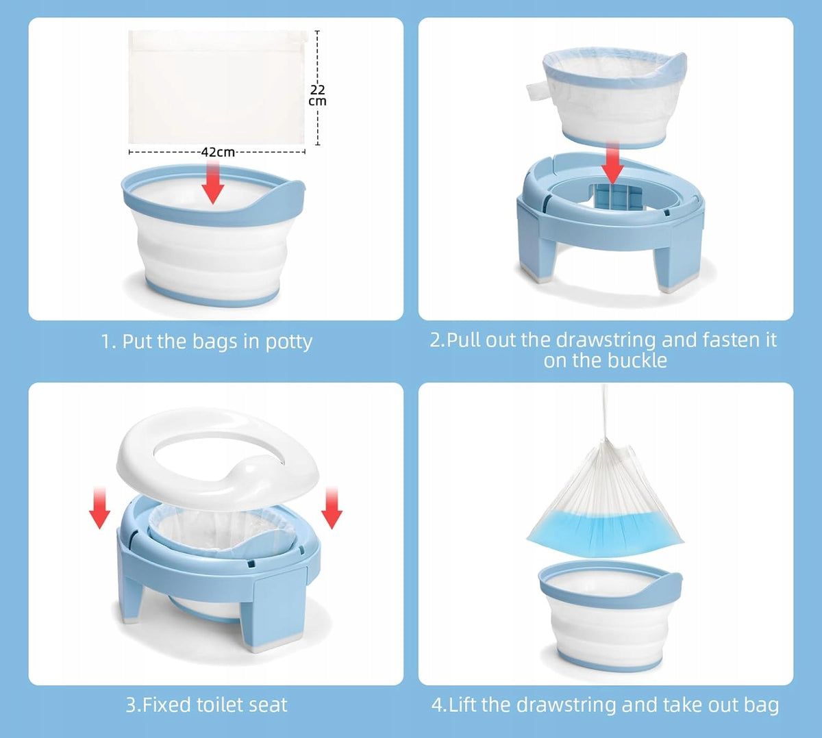 TYRY.HU refills for 3-in-1 travel potty