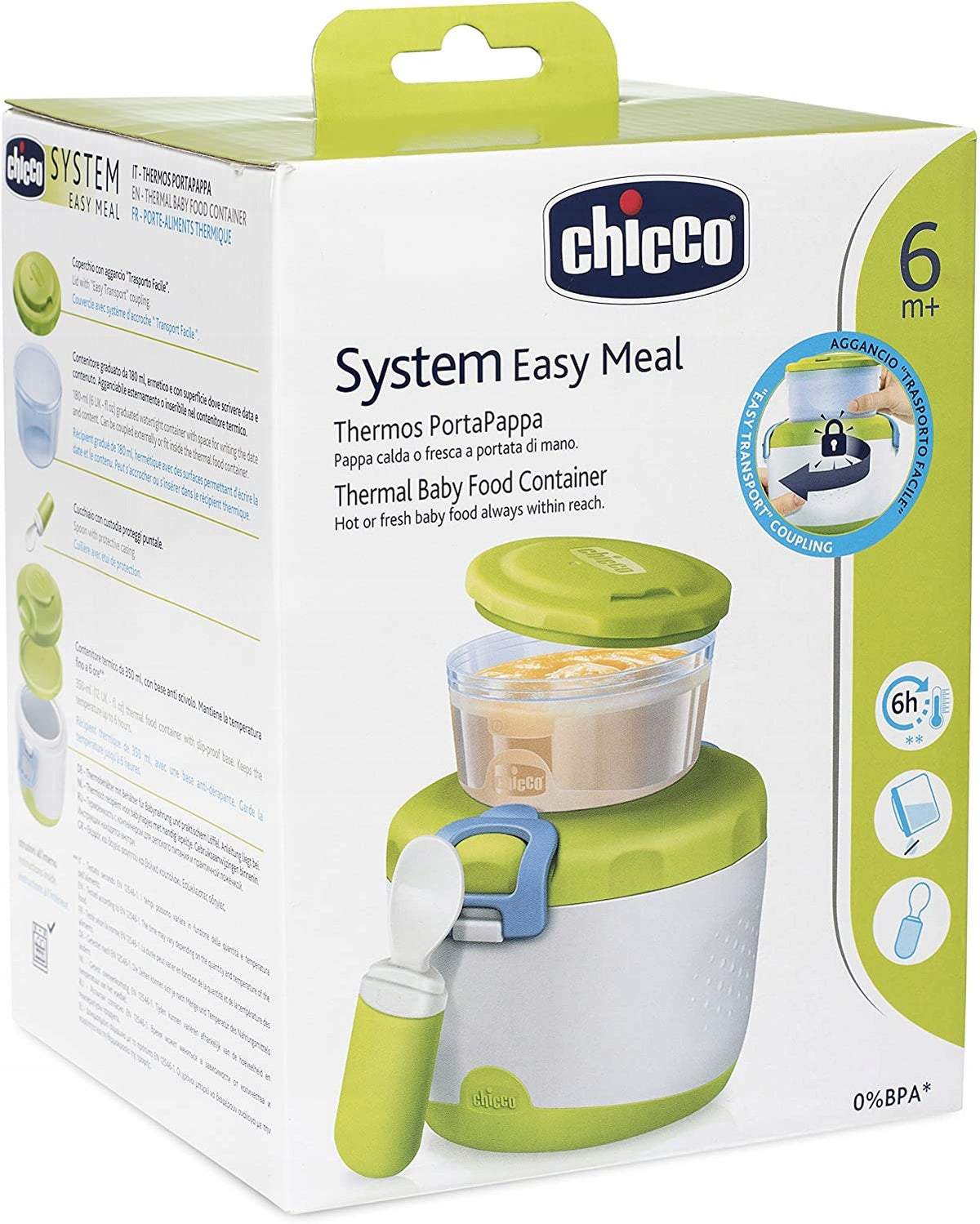 CHICCO Isolierter Speisebehälter + Löffel