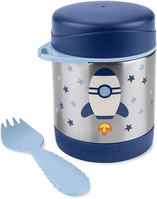 SKIP HOP termos ze stali nierdzewnej 325 ml + łyżeczka RAKIETA KOSMICZNA – zdjęcie produktu 2