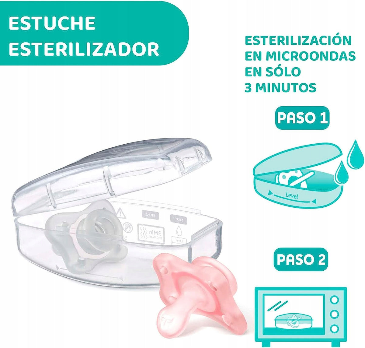 CHICCO PhysioForma smoczek x2 0-2m MINI SOFT – zdjęcie produktu 3