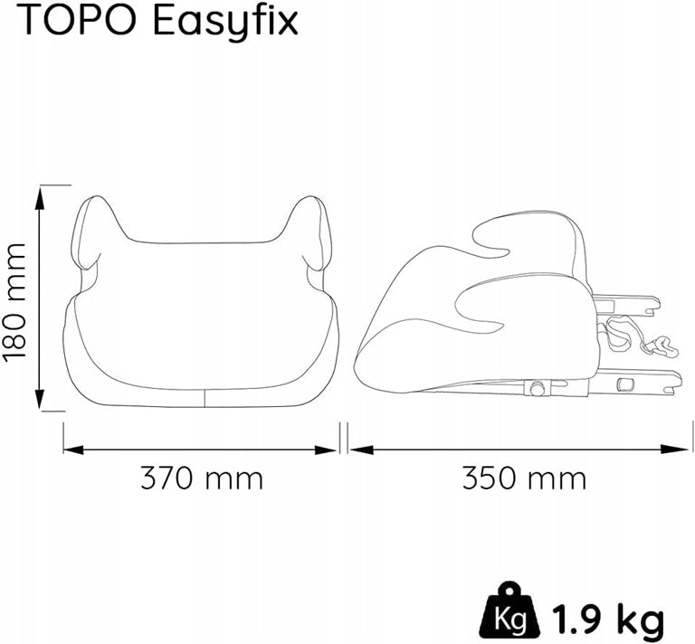NANIA EASYFIX asiento elevador para coche grupo III / 22-36 kg