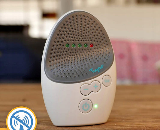 TIGEX EASY PROTECT elektroniczna niania audio 1 – szara niania z nadajnikiem, VOX i technologią FHSS