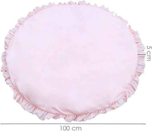 OLDPAPA Spielmatte Rüschen Teppich 100cm