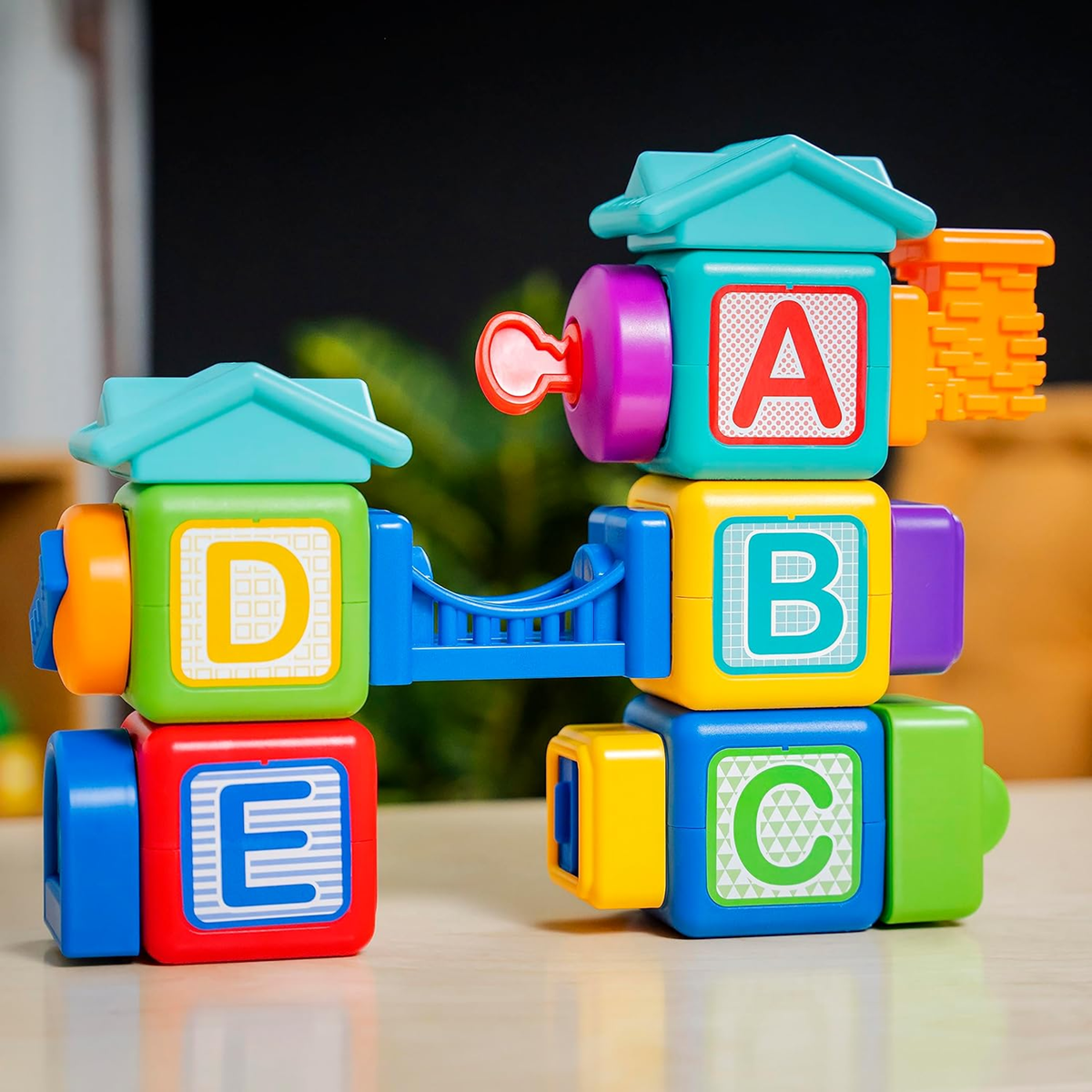BABY EINSTEIN Connectables Bridge & Learn magnetische blokken 15 stuks
