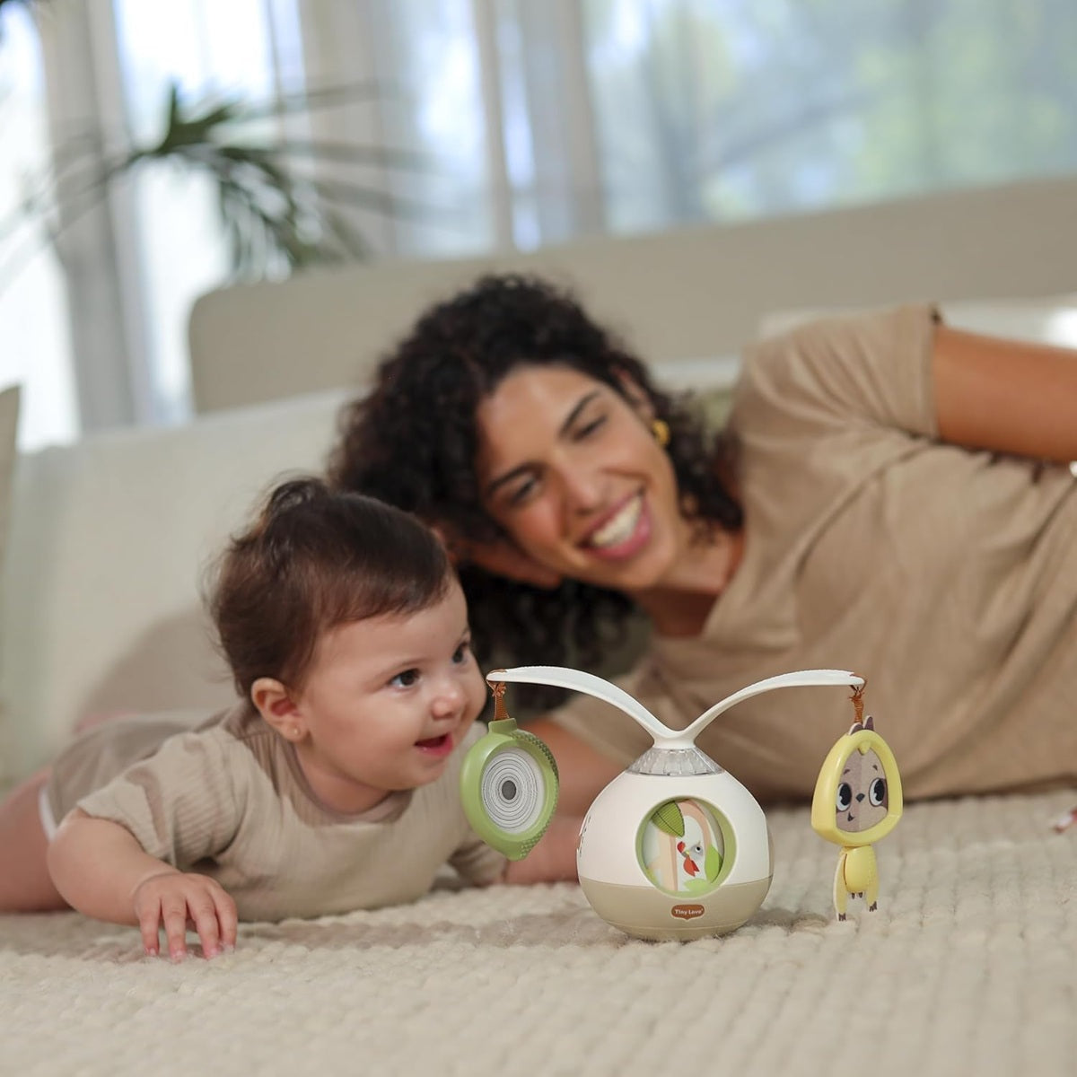 TINY LOVE Tummy Time 2in1 interactief carrousel en buik speelgoed