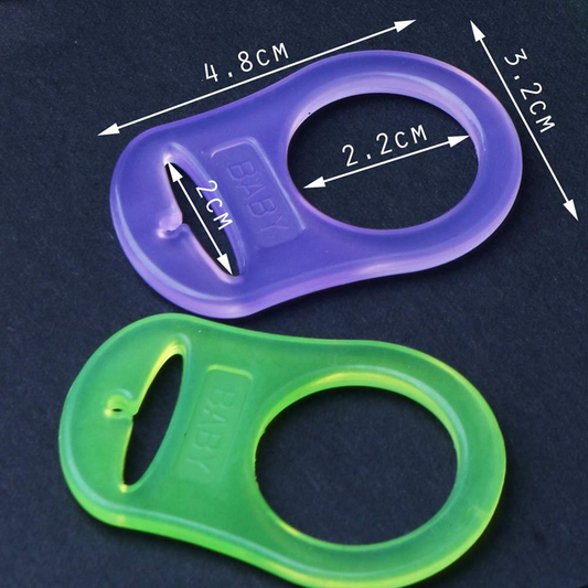 BABY manici in silicone per catenelle porta succhietto 8 pezzi