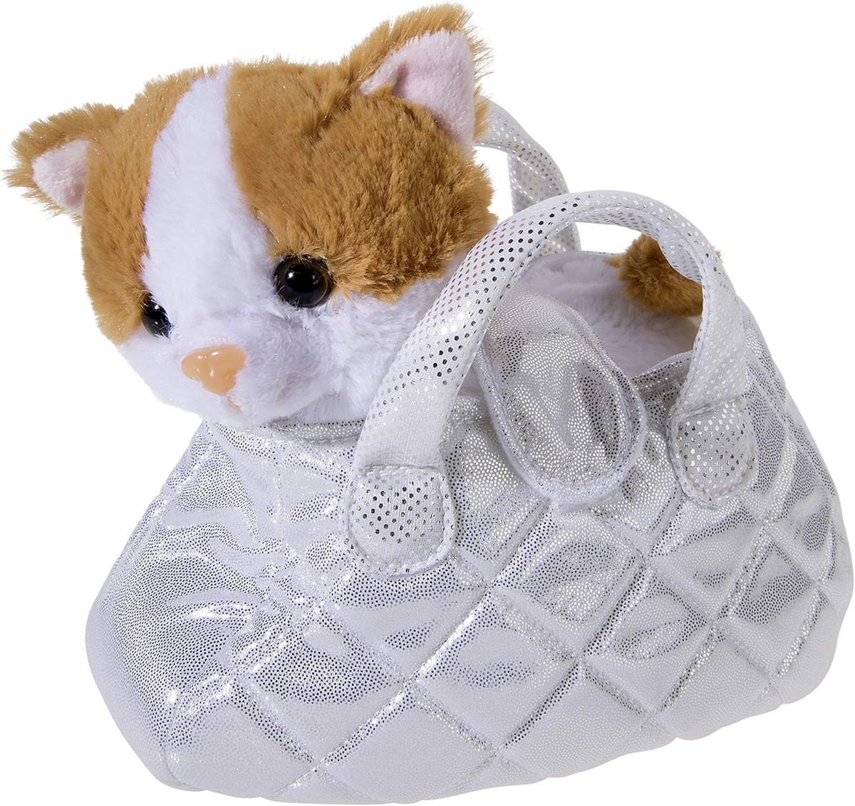HEUNEC peluche GATTO NELLA BORSA 17 x 18 cm