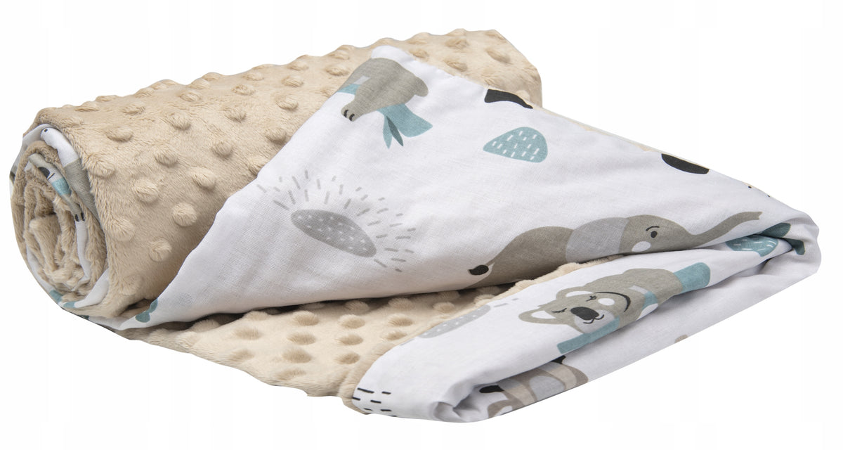 MEDIPARTNERS couverture pour bébé plaid 75x100 MINKY