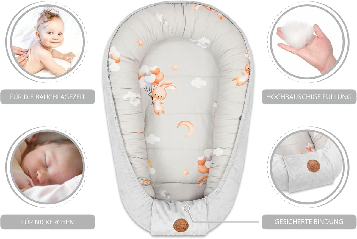 KOKON baby nest 90x50 minky