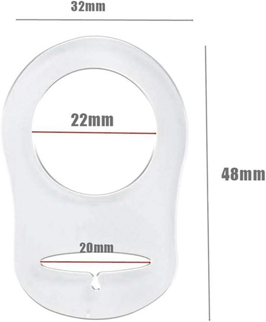 VOARGE manici in silicone per catenelle porta succhietto 10 pezzi