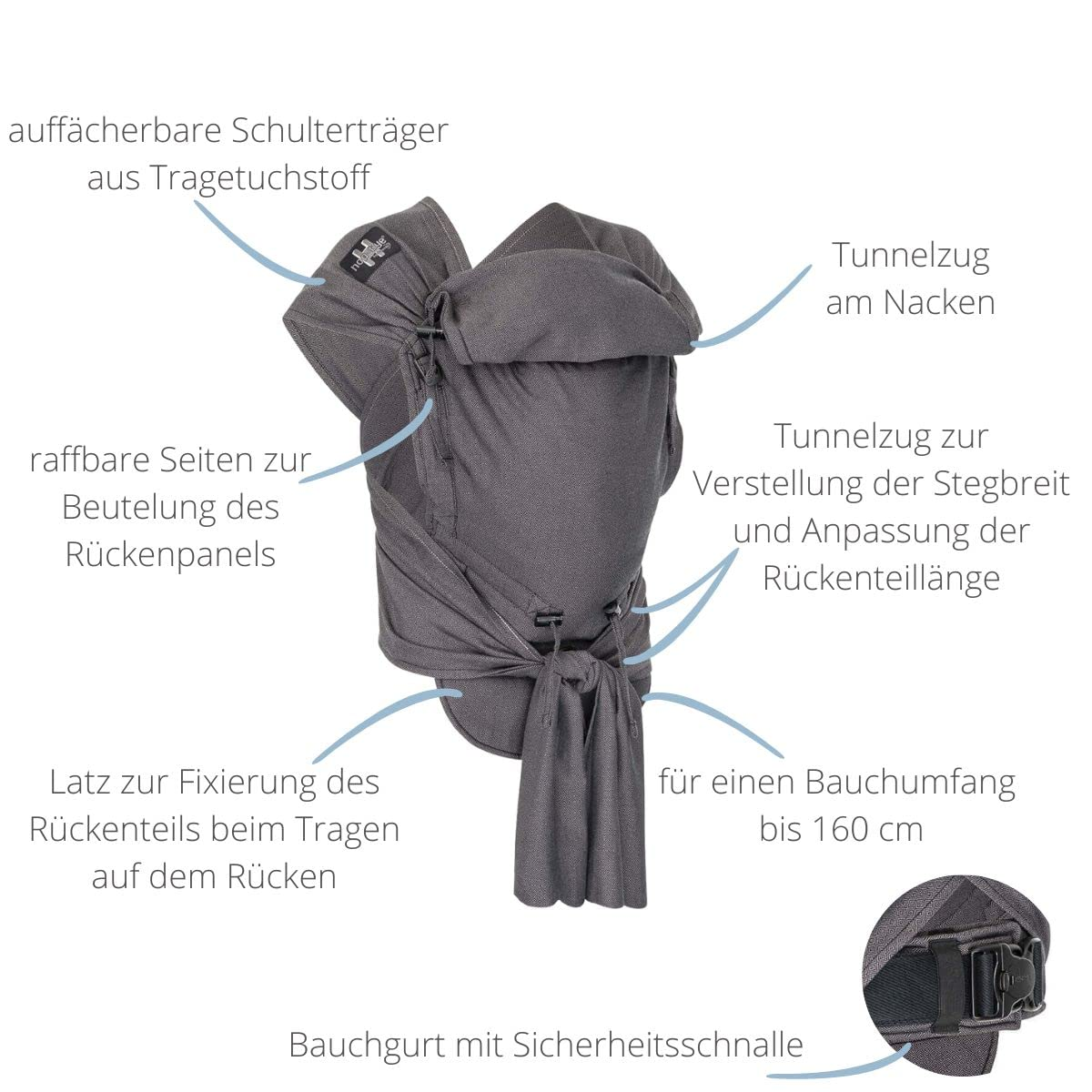HOPPEDIZ HOP-TYE soft baby carrier