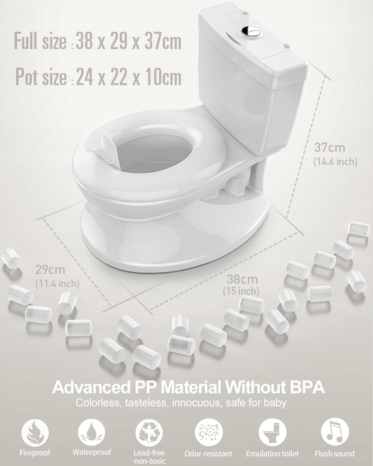 ADOVEL pot Mon Premier Toilette SON