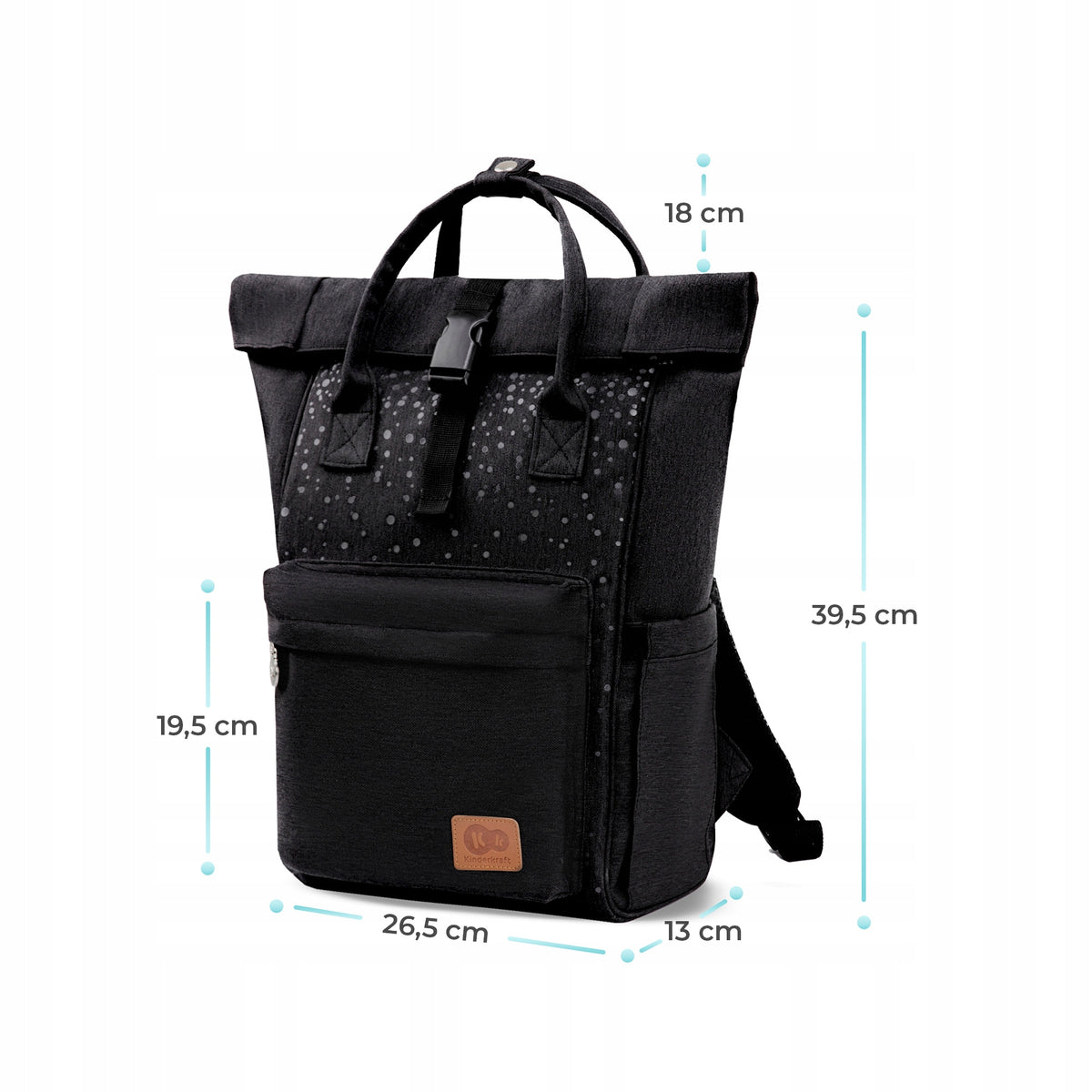 KINDERKRAFT MOONPACK CONFETTI batoh na plienky a príslušenstvo