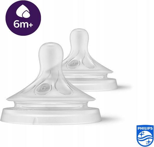 PHILIPS AVENT Natural RESPONSE smoczki 6m+ x2