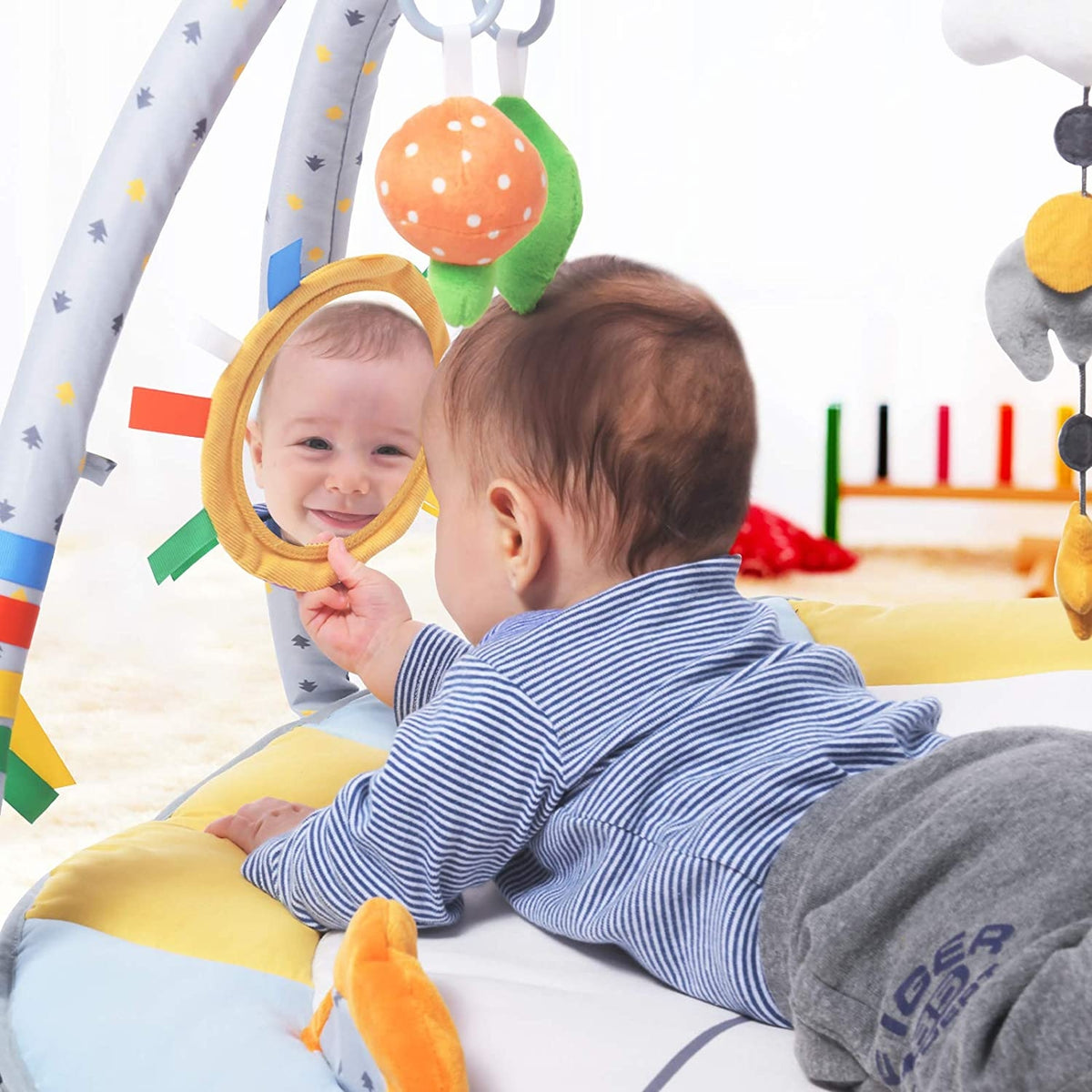 Tapis éducatif antidérapant LUPANTTE + jouets