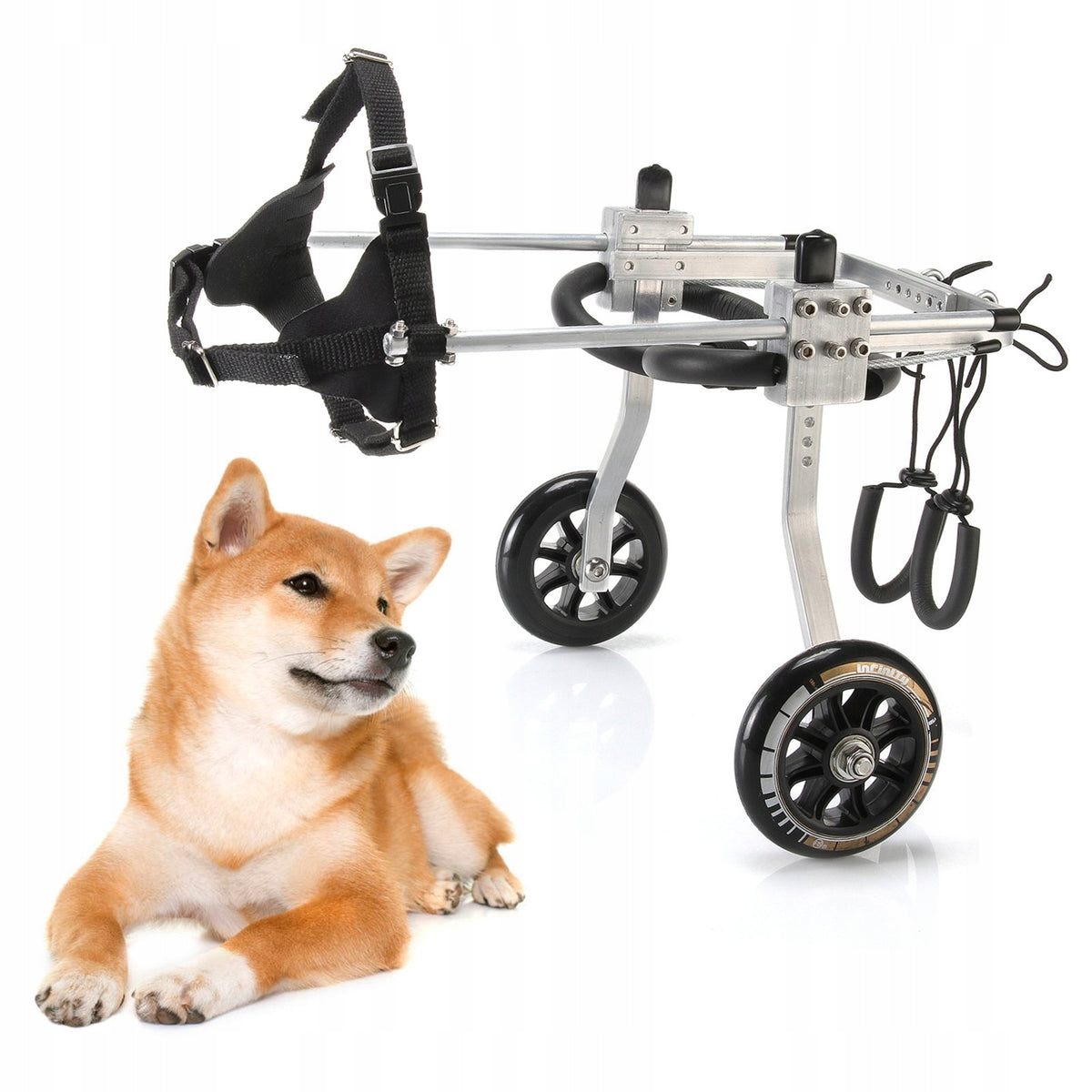 Silla de ruedas ajustable para perros hasta 14 kg