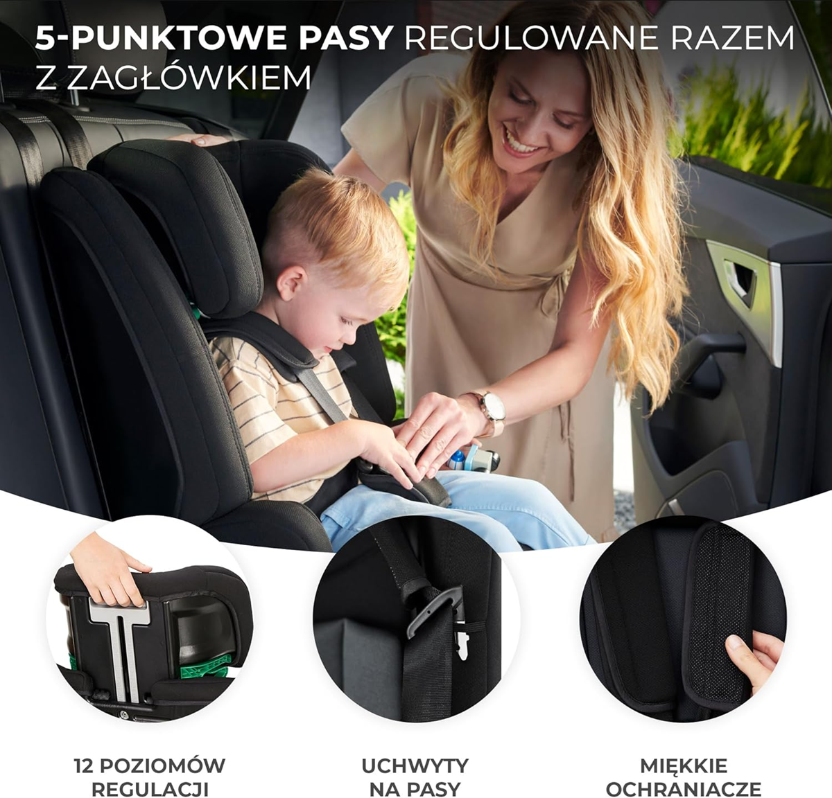 KINDERKRAFT SAFETY FIX 2 i-Size autostoeltje 9-36kg gr 1/2/3 ISOFIX