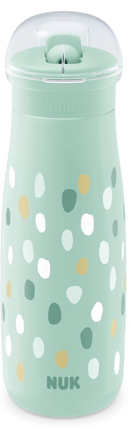 NUK Mini-Me Flip láhev s brčkem a skládacím náustkem 450 ml 12 m+