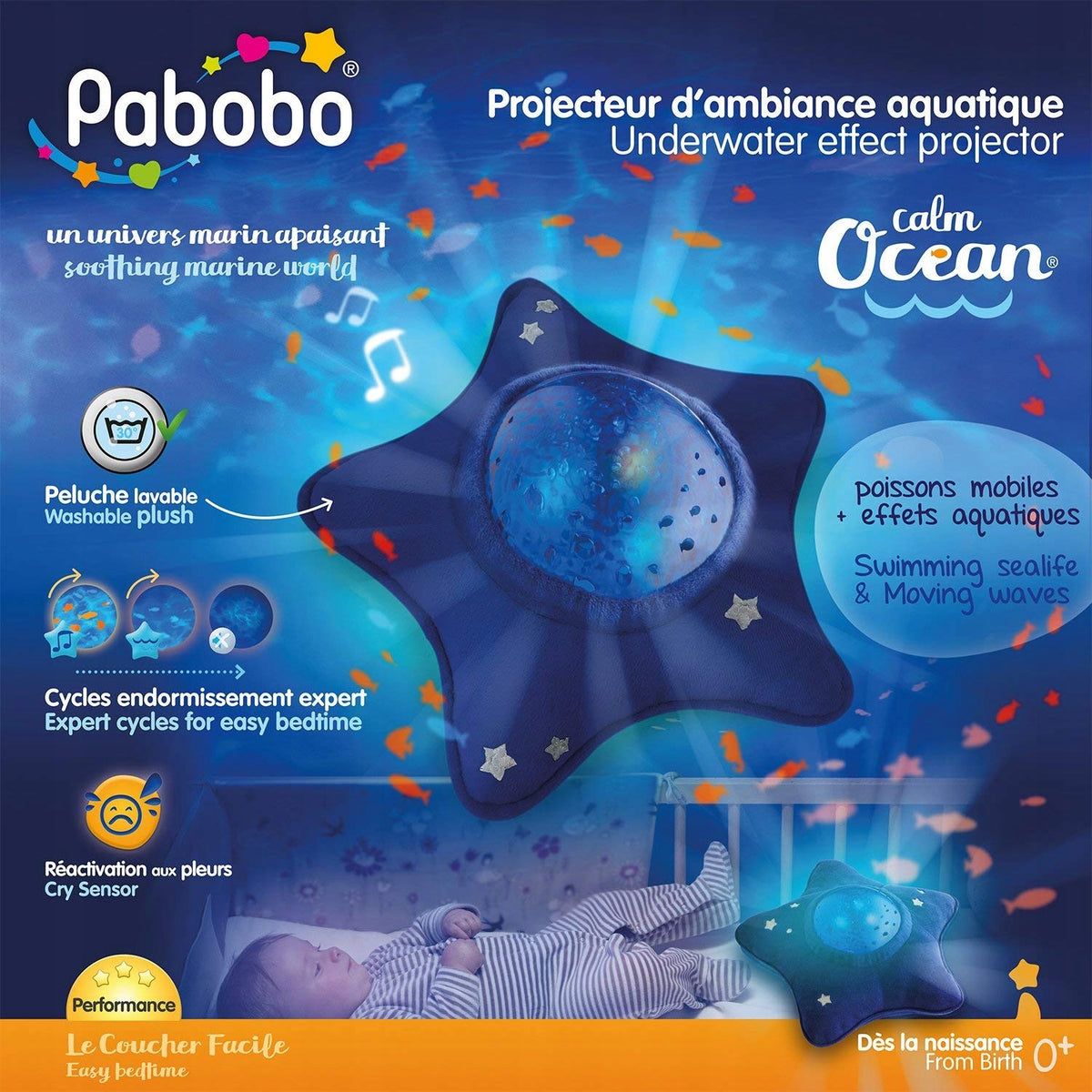 PABOBO Spokojny Ocean PROJEKTOR z melodią "O