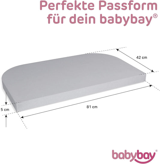 BABYBAY Spannbetttuch für Original 81x42 cm