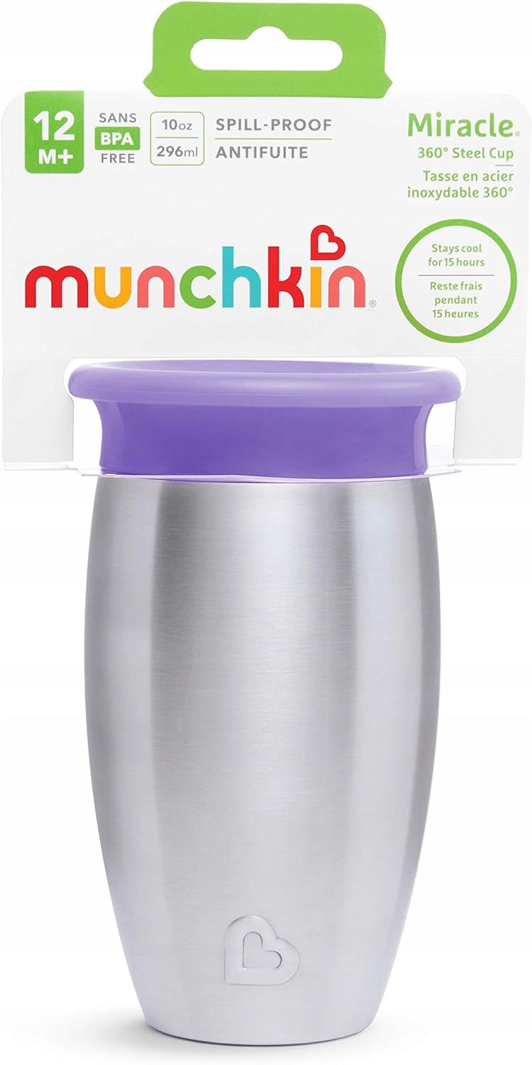 MUNCHKIN Miracle Tasse 360 6m+ 296ml Edelstahl
