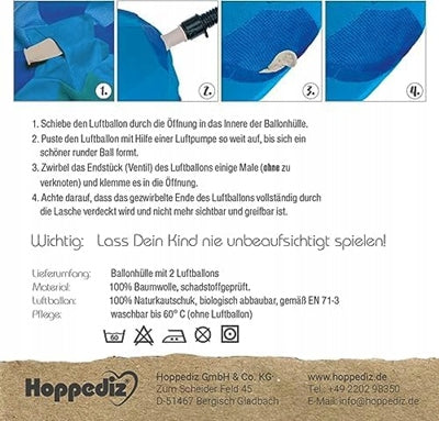 HOPPEDIZ θήκη μπαλονιού για παιδιά – φωτογραφία προϊόντος 3
