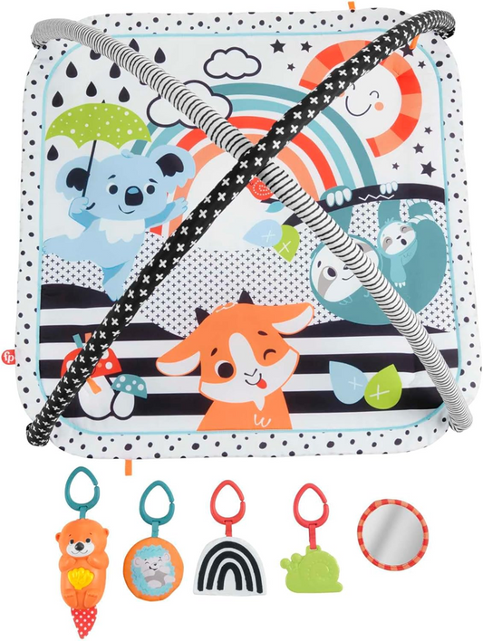 FISHER-PRICE mata edukacyjna 3w1 + zabawki – zdjęcie produktu 2