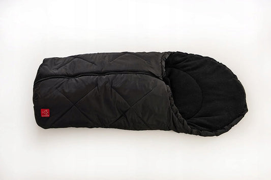 KAISER Fleece Fußsack 80 x 40 cm schwarz