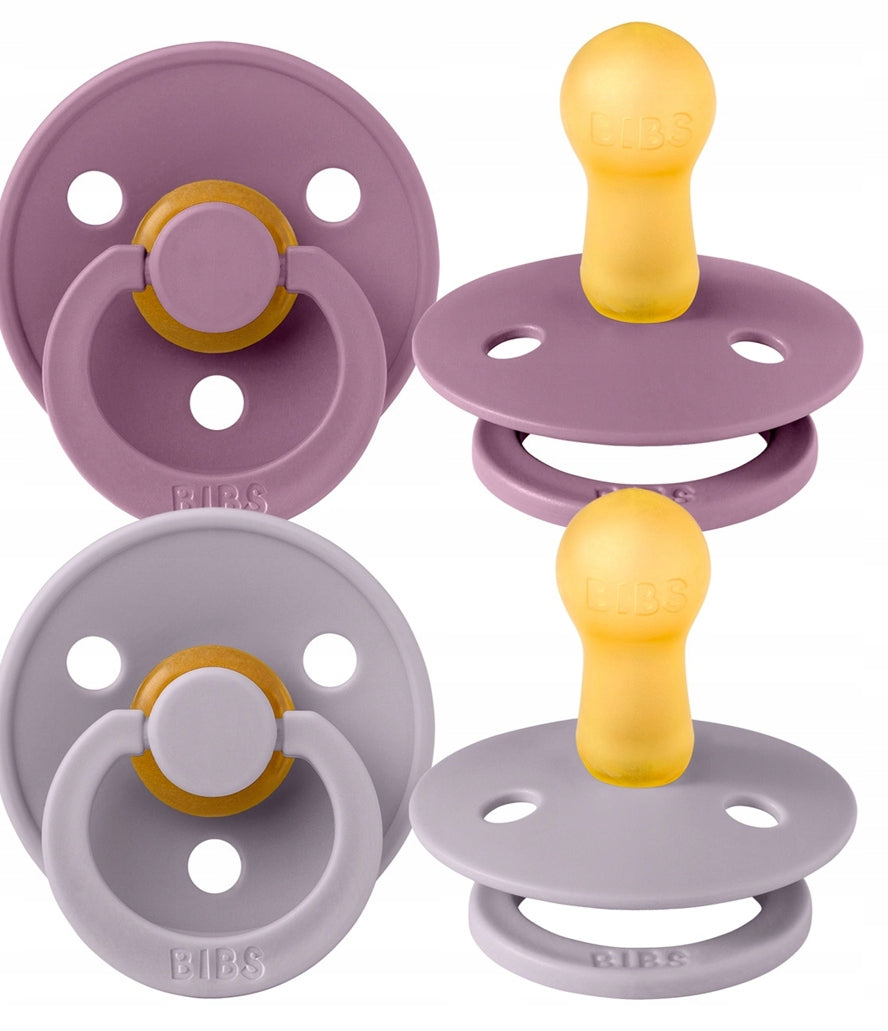 BIBS COLOUR fopspenen 2-pack natuurrubber 6mnd+