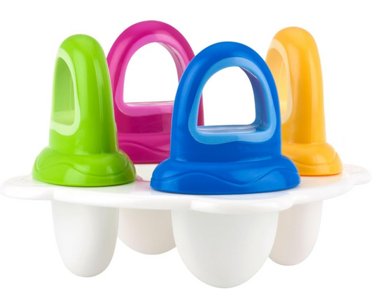 NUBY forma do lodów w kształcie smoczka 4 sztuki + taca do zamrażania – zdjęcie produktu 2