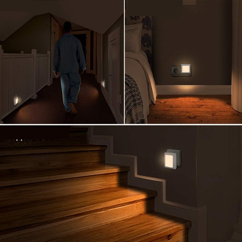 EMOTIONLITE lampka nocna LED do gniazdka 7x7 cm 2 sztuki – zdjęcie produktu 3