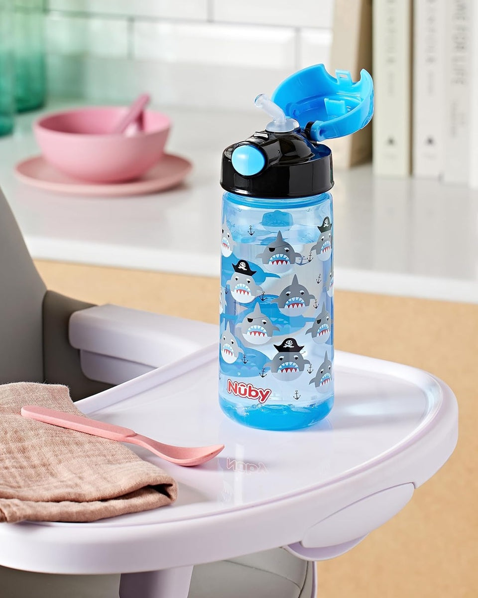 NUBY Straw Cup sticlă tritan cu pai 4 l+ 540 ml RECHIN