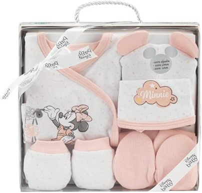 Set cadou INTERBABY din bumbac pijama căciuliță șosete bavetă