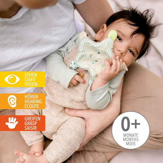 FEHN Morskie Stworzenia szeleszczący pluszowy rozgwiazda SENSOR, zabawka sensoryczna 0+