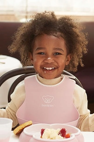BABYBJORN bavaglino in silicone con tasca x2