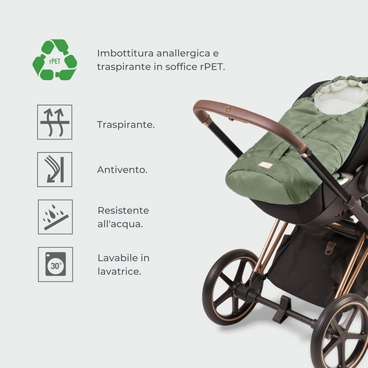 MOOVO NUVITA sacco nanna universale per passeggini 0-6 mesi 80cm