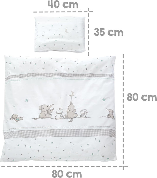 ROBA Bettwäsche-Set 2-teilig STERNEZAUBER 80x80 / 40x35